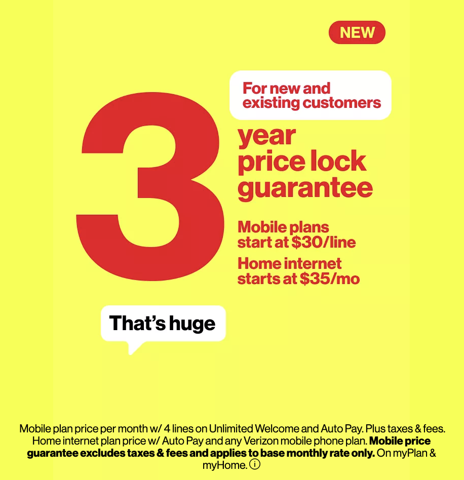 New Price Lock Guarantee